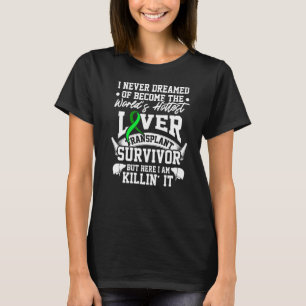 Camiseta Transplante Hepático Sobrevivente de Órgãos Mais Q