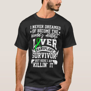Camiseta Transplante Hepático Sobrevivente de Órgãos Mais Q