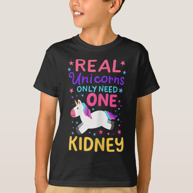Camiseta Transplante Renal Cirurgia Renal Cujo Unicórnio Pa (Frente)