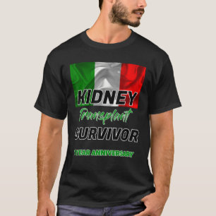 Camiseta Transplante renal Primeiro Aniversário 1 Ano Surv