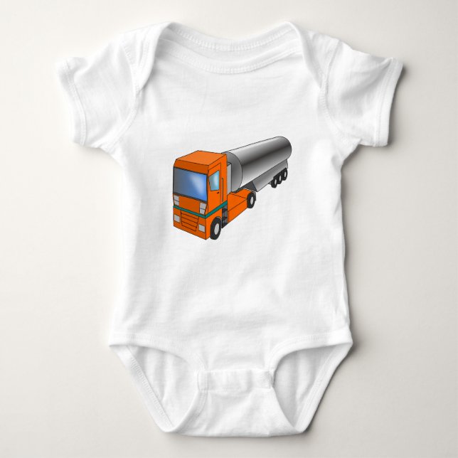 Camiseta Transportador de Caminhões de Gás para Crianças (Frente)