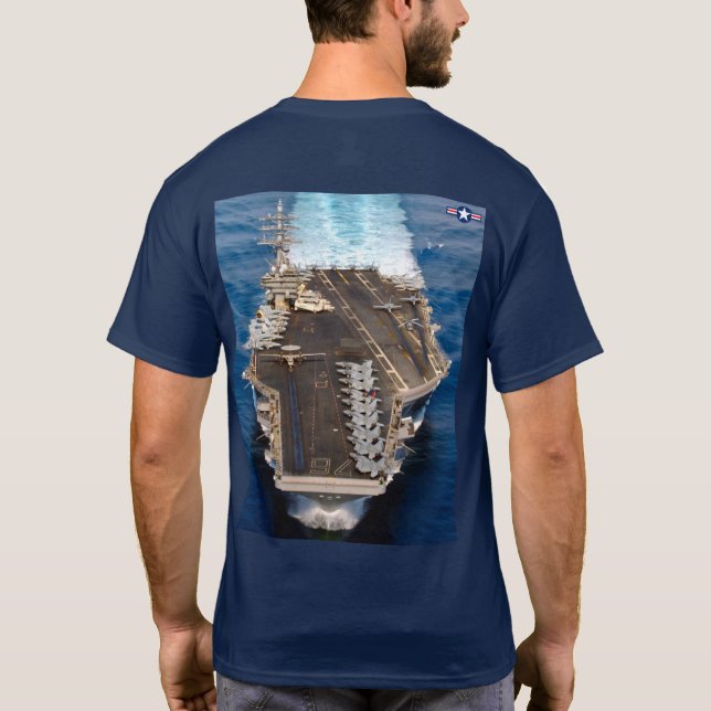 CAMISETA TRANSPORTADORA AERONÁUTICA DOS EUA - CVN-76 (Verso)
