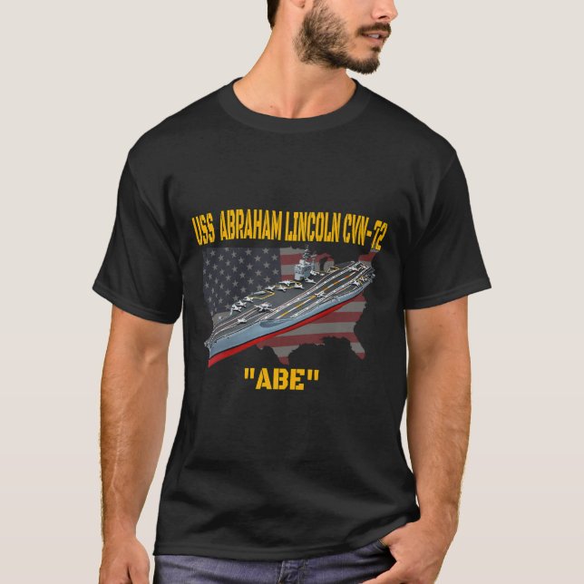 Camiseta Transportadora de Aeronaves USS Abraham Lincoln CV (Frente)