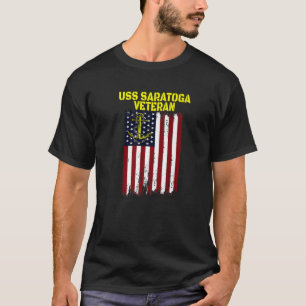 Camiseta Transportadora USS Saratoga CV-60 CVA-60 Veterano