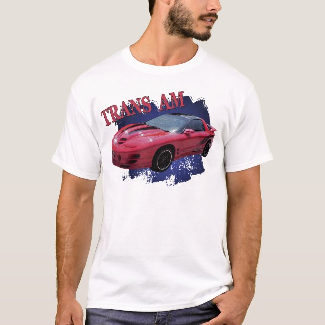 Camiseta Transporte Am vermelho & pronto (Frente)