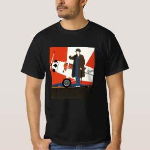 Camiseta Transporte Antigo, Avião a Hélice e Piloto