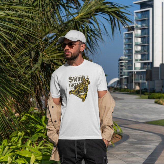 Camiseta Transporte Automóvel Steampunk (Criador carregado)