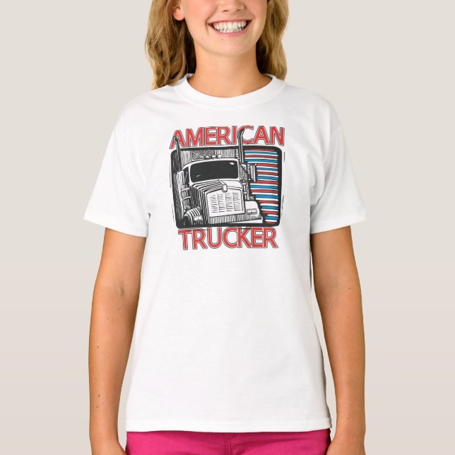Camiseta Transporte por caminhão americano (Frente)