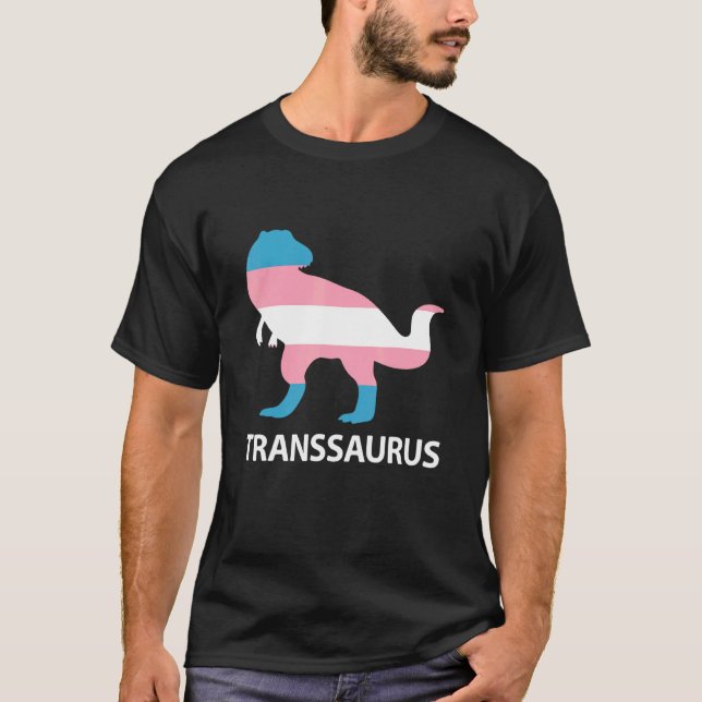 Camiseta Transsaurus Dinosaur Rex Transexual Lg (Frente)