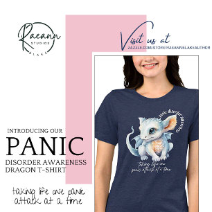Camiseta Transtorno de Pânico Conscientização Dragão LETRAS