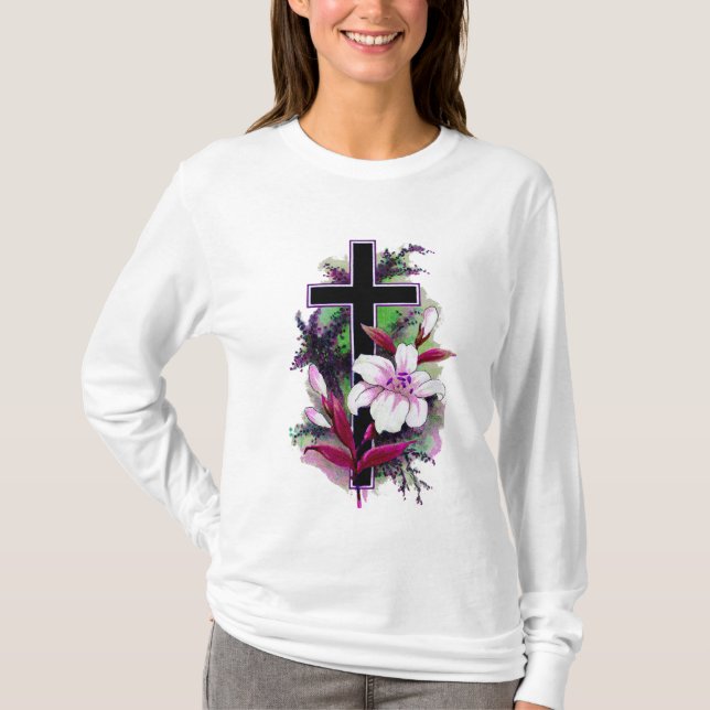 Camiseta transversal preta 6 (Frente)