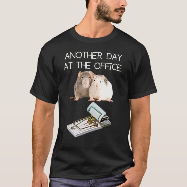 Camiseta Trap Office Humor Rat Money Employee Race Manager  (Frente)