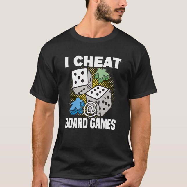 Camiseta trapacear em jogos de conselho conselho game conse (Frente)
