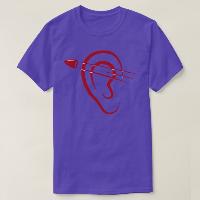 Camiseta Trapézio da Marca do Ouvido (Frente do Design)
