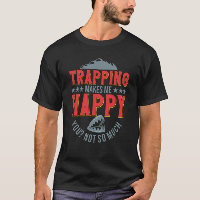 Camiseta Trapper Bushcrafting Trap Survival Hunter (Frente)