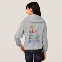 Traseira - Corás Magro - Crianças Hoodie