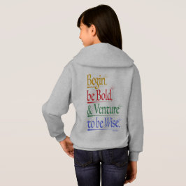 Camiseta Traseira - Corás Magro - Crianças Hoodie