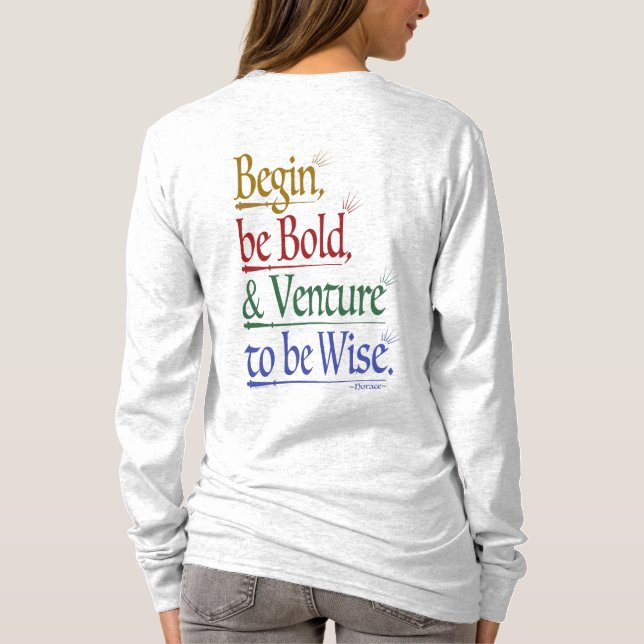 Camiseta Traseira - Fenda Longa de Citação de Horácio Mágic (Verso)