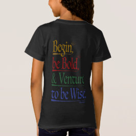 Camiseta Traseira - Magia Horace Cita Slim De Meninas