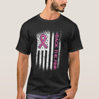 Camiseta Traseira O Cancer A Da Bandeira Americana Da Fita 