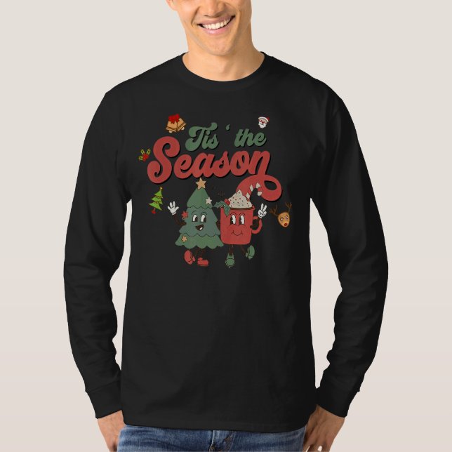 Camiseta Traseiro É A Árvore De Natal Da Época. (Frente)