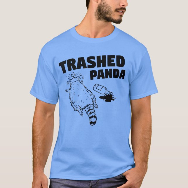 Camiseta Trash Panda Drunk Racoon Funny (Frente)