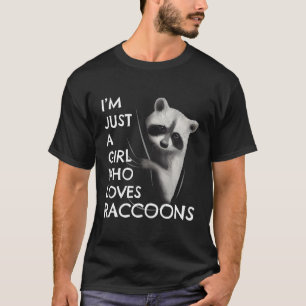 Camiseta Trash Panda Gift Mulheres Apenas Uma Menina Que Am
