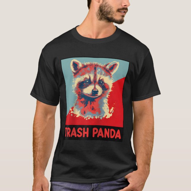Camiseta Trash Panda Raccoon Animal Baseball (Frente)