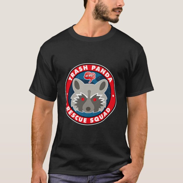 Camiseta Trash Panda Raccoon Rescue Squad (Frente)