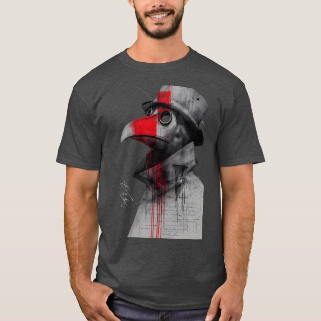 Camiseta Trash Polka de Médico da Peste Gótico (Frente)