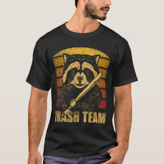 Camiseta Trash Team Pandas Raccoon Animal Garbage Gang