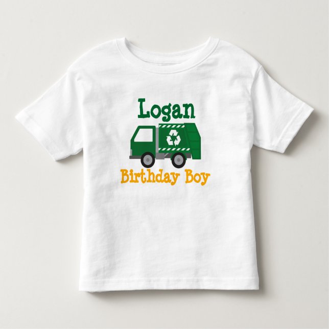 Camiseta Trash Truck Birthday (Frente)