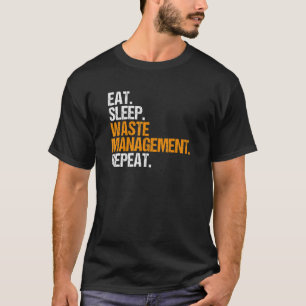 Camiseta Trashman Comeu Lixo De Gestão De Resíduos De Sono