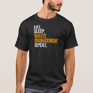 Camiseta Trashman Comeu Lixo De Gestão De Resíduos De Sono
