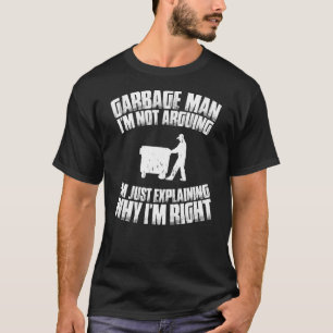 Camiseta Trashman, eu não estou contando o homem do lixo