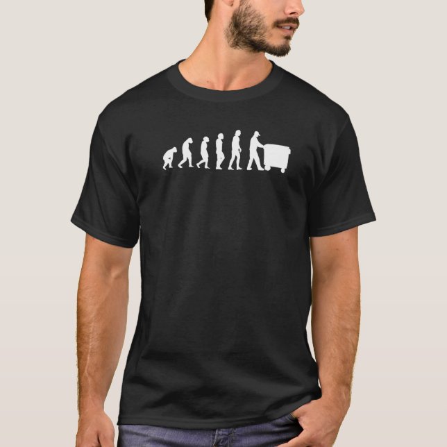 Camiseta Trashman Evolution Garbage Man Premium (Frente)