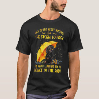 Camiseta Trata-se de aprender a dançar nos cães da chuva