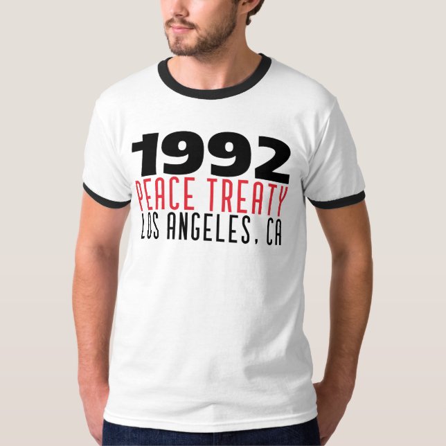 Camiseta Tratado de Paz de Los Angeles, 1992 (Frente)