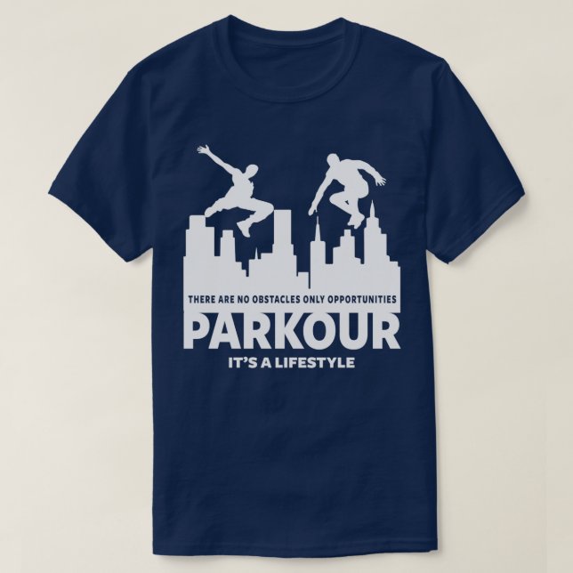 CAMISETA TRATADOR DE LIBERDADE DE PARKOUR 2 (Frente do Design)