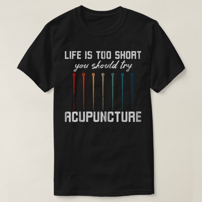 Camiseta Tratamento de Acupuntura de Agulhas (Frente do Design)