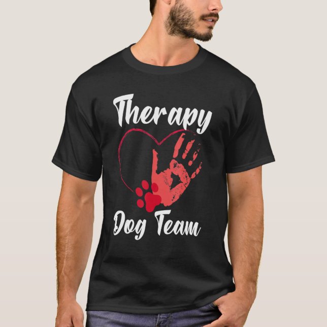 Camiseta Tratamento De Cães Do Grupo De Cães Da Equipe Tera (Frente)
