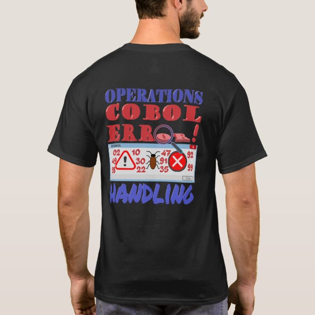 Camiseta Tratamento de Erros de Programação do Cobol (Verso)