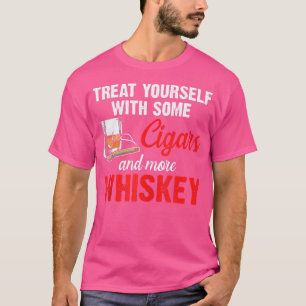 Camiseta Tratar Com Cigarros E Cigarros De Uísque