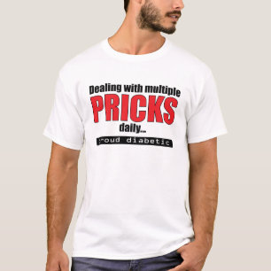 Camiseta Tratar os Pricks múltiplos diariamente