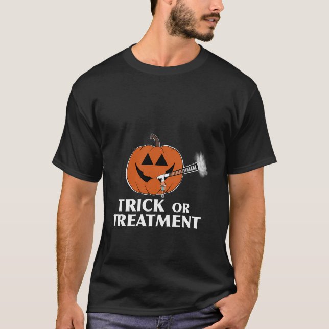 Camiseta Trato De Terapêutica Respiratória Ou Pumpkin De Tr (Frente)