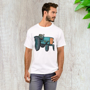 Camiseta Trator Azul Vintage Vida na Fazenda