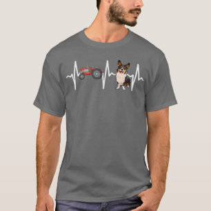 Camiseta Trator Cardigan Welsh Corgi Heartbeat