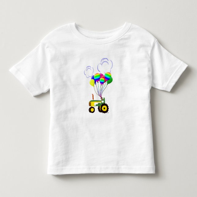 Camiseta Trator com Balões (Frente)