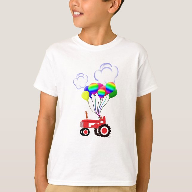 Camiseta Trator com Balões (Frente)