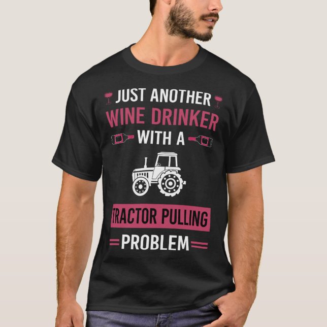 Camiseta Trator De Bebidas De Vinho (Frente)